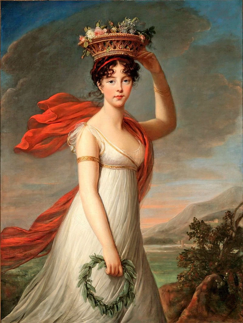 Ritratto di Julie Lebrun come Flora-MET museum